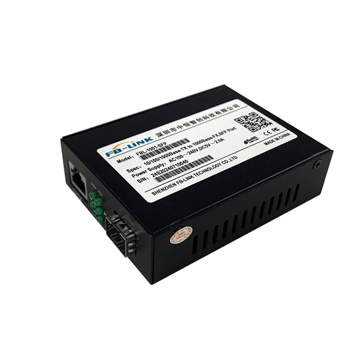 10/100/1000Base Media Converter Fiber Transceiver